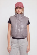Vegan Leather Crop Vest