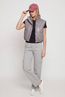 Vegan Leather Crop Vest