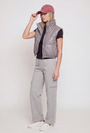 Vegan Leather Crop Vest