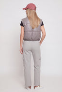 Vegan Leather Crop Vest