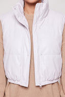 Vegan Leather Crop Vest