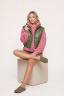 Vegan Leather Crop Vest