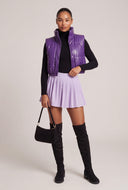 Vegan Leather Crop Vest