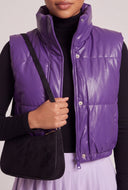 Vegan Leather Crop Vest