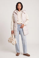 Hooded Long Puffer Vest