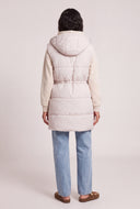 Hooded Long Puffer Vest