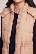 Hooded Long Puffer Vest