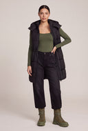 Long Hooded Puffer Vest