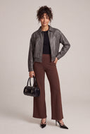 Vegan Leather Zip Jacket