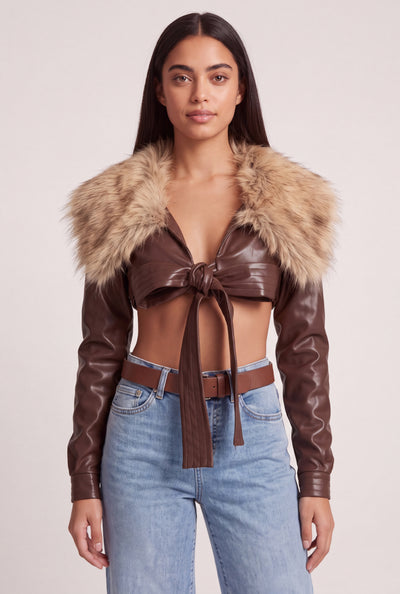 Rayna Tie Front Bolero Jacket