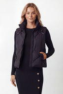 Keira Bow Quilted Puffer Vest