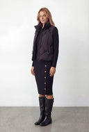 Keira Bow Quilted Puffer Vest