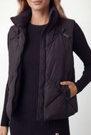 Keira Bow Quilted Puffer Vest