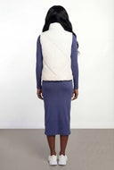 Keira Bow Quilted Puffer Vest