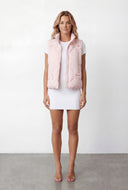 Keira Bow Quilted Puffer Vest