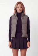 Leighton Zip Front Mock Neck Puffer Vest