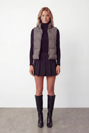 Leighton Zip Front Mock Neck Puffer Vest