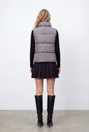 Leighton Zip Front Mock Neck Puffer Vest