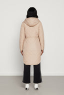 Mariella Hooded Snap Front Quilted Jacket