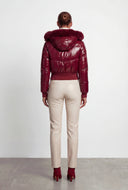 Faux Fur Trim Hooded Puffer Jacket