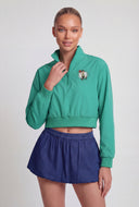 Celtics Crop Windbreaker Jacket