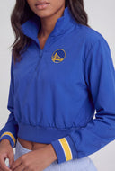 Golden State Warriors Crop Windbreaker Jacket