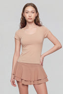 Short Sleeve Scoop Neck T-Shirt