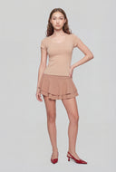 Short Sleeve Scoop Neck T-Shirt