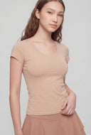 Short Sleeve Scoop Neck T-Shirt