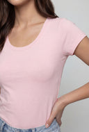 Short Sleeve Scoop Neck T-Shirt