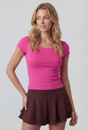 Short Sleeve Scoop Neck T-Shirt