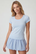 Short Sleeve Scoop Neck T-Shirt