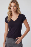 Laila V-Neck Short Sleeve T Shirt
