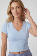 V-Neck Crop T-Shirt
