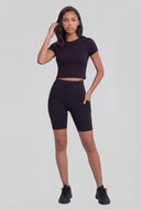 Classic Crew Neck Crop Top