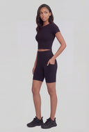 Classic Crew Neck Crop Top