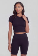 Classic Crew Neck Crop Top