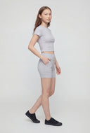 Classic Crew Neck Crop Top