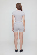 Classic Crew Neck Crop Top