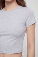 Classic Crew Neck Crop Top