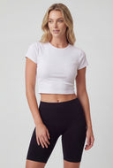 Classic Crew Neck Crop Top