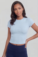 Classic Crew Neck Crop Top
