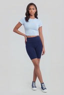 Classic Crew Neck Crop Top