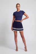 Classic Crew Neck Crop Top