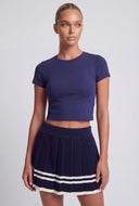 Classic Crew Neck Crop Top