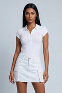 Cassandra Embroidered Detail Polo Shirt