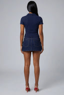 Cassandra Embroidered Detail Polo Shirt