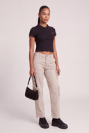 Paige Crop Polo Top