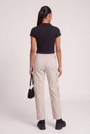 Paige Crop Polo Top