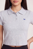 Paige Crop Polo Top
